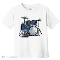 Drum Kit Sketch Music Toddler T-Shirt thumb 0