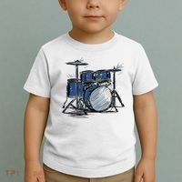 Drum Kit Sketch Music Toddler T-Shirt thumb 2