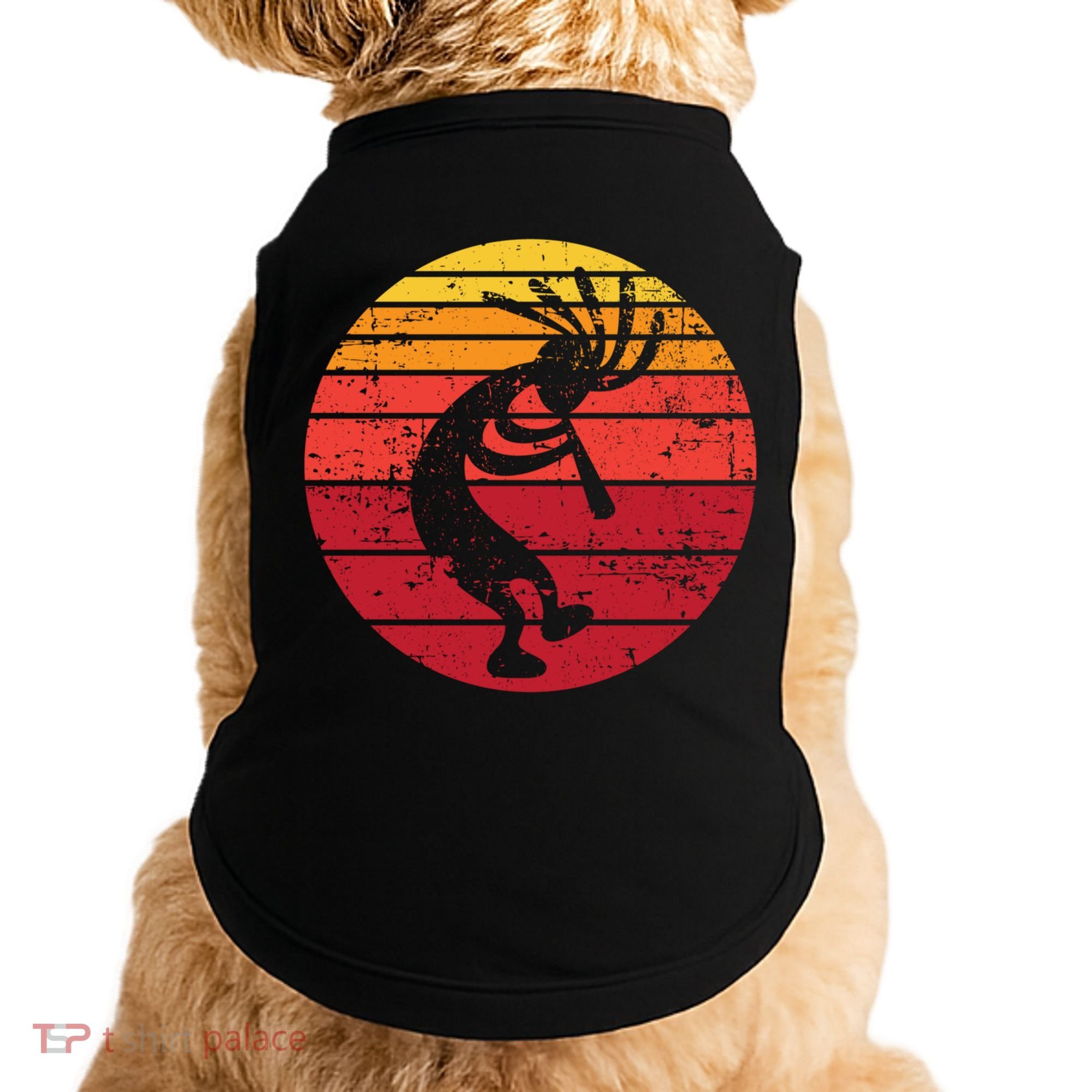 Dancing Kokopelli Southwestern Usa Native American Symbol Gift Doggie Tank