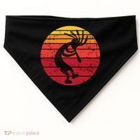 Dancing Kokopelli Southwestern Usa Native American Symbol Gift USA-Made Doggie Bandana thumb 0