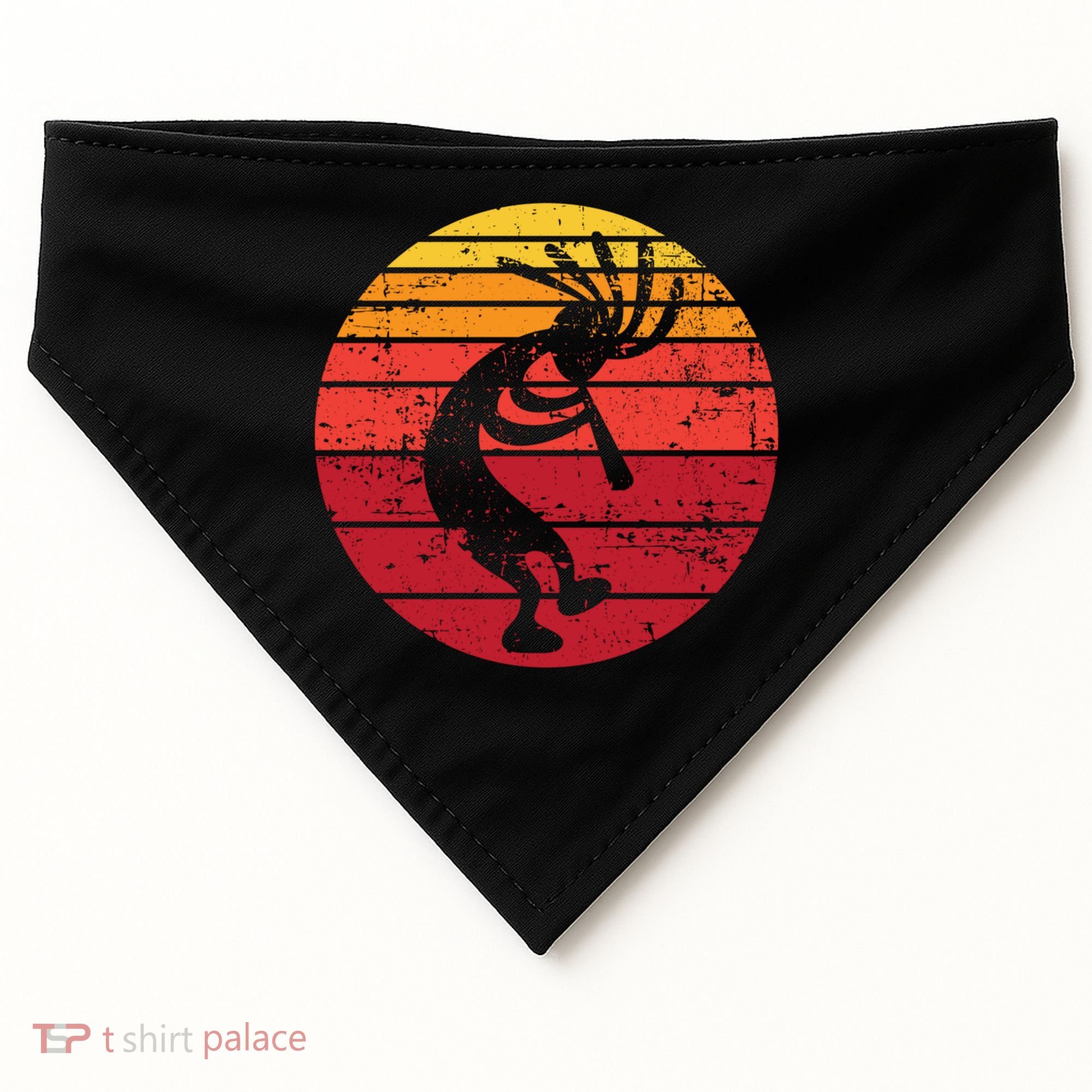 Dancing Kokopelli Southwestern Usa Native American Symbol Gift USA-Made Doggie Bandana
