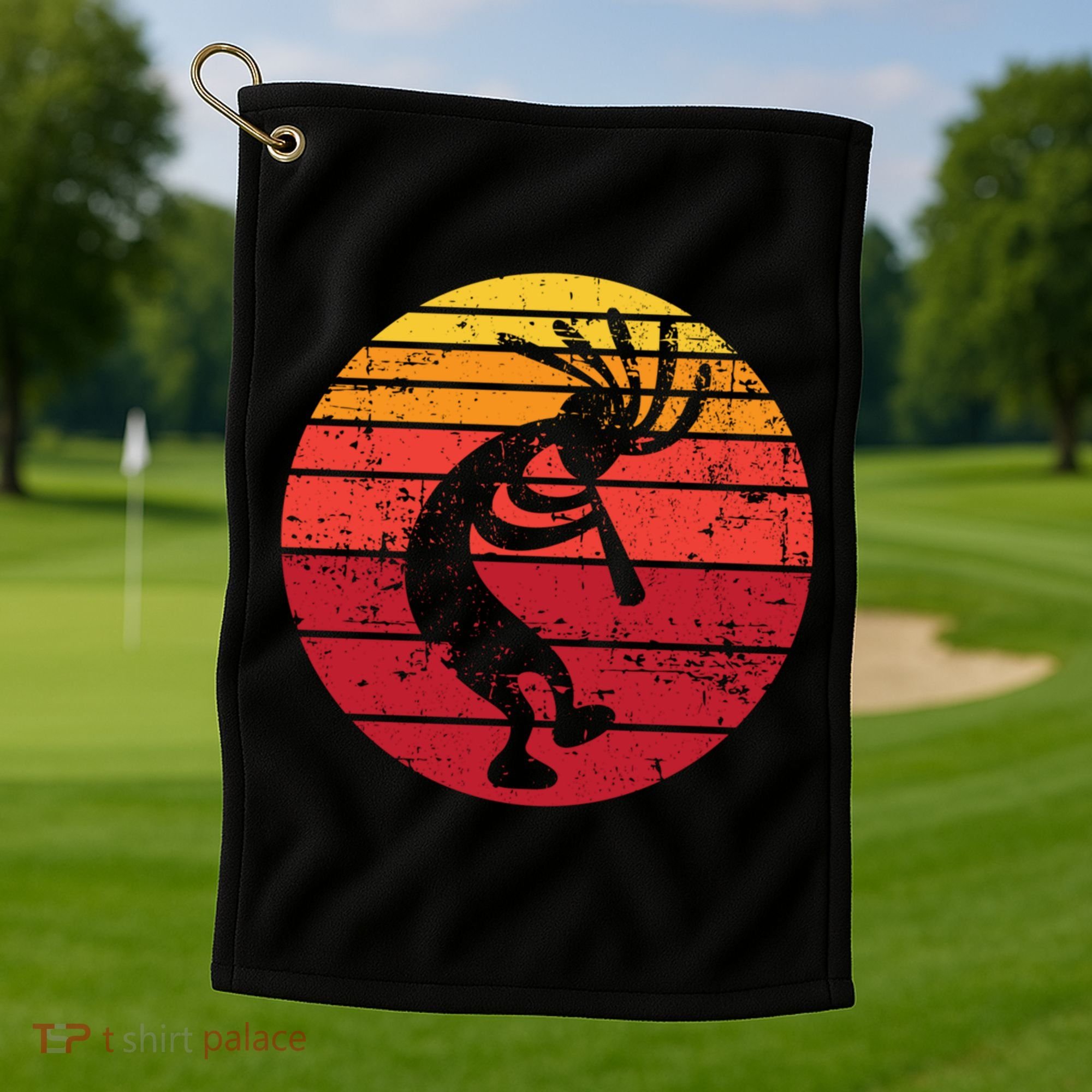 Dancing Kokopelli Southwestern Usa Native American Symbol Gift Golf Towel