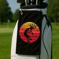 Dancing Kokopelli Southwestern Usa Native American Symbol Gift Golf Towel thumb 2