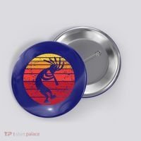 Dancing Kokopelli Southwestern Usa Native American Symbol Gift Button thumb 0