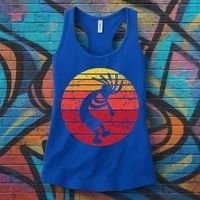 Dancing Kokopelli Southwestern Usa Native American Symbol Gift Women's Tank Top thumb 3