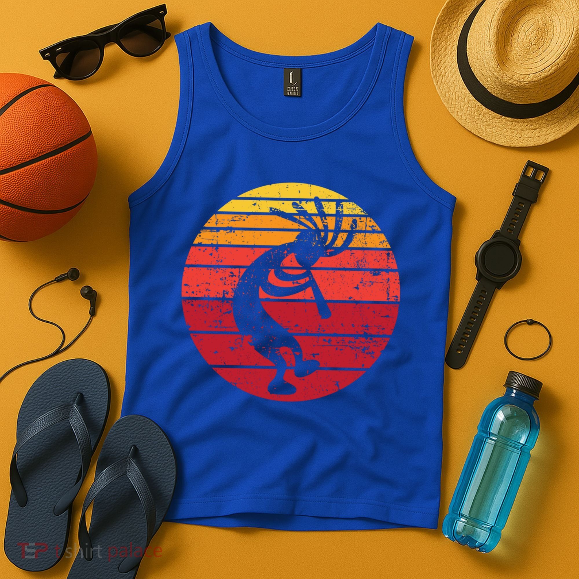Dancing Kokopelli Southwestern Usa Native American Symbol Gift Tank Top