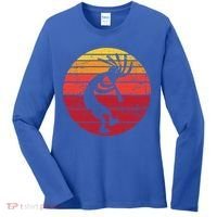 Dancing Kokopelli Southwestern Usa Native American Symbol Gift Women's Long Sleeve Shirt thumb 0