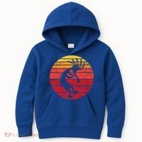 Dancing Kokopelli Southwestern Usa Native American Symbol Gift Kids Hoodie thumb 0