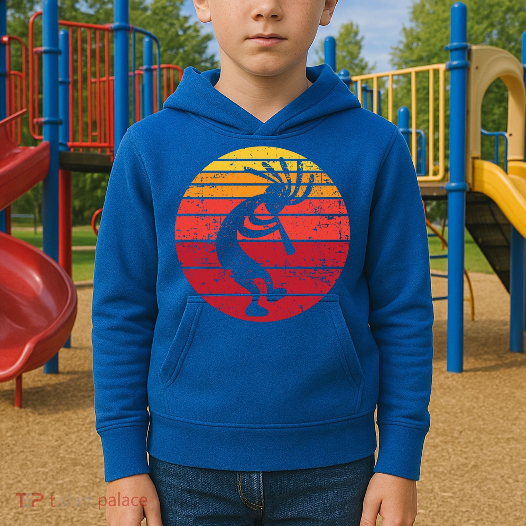 Dancing Kokopelli Southwestern Usa Native American Symbol Gift Kids Hoodie