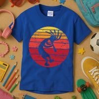 Dancing Kokopelli Southwestern Usa Native American Symbol Gift Kids T-Shirt thumb 3
