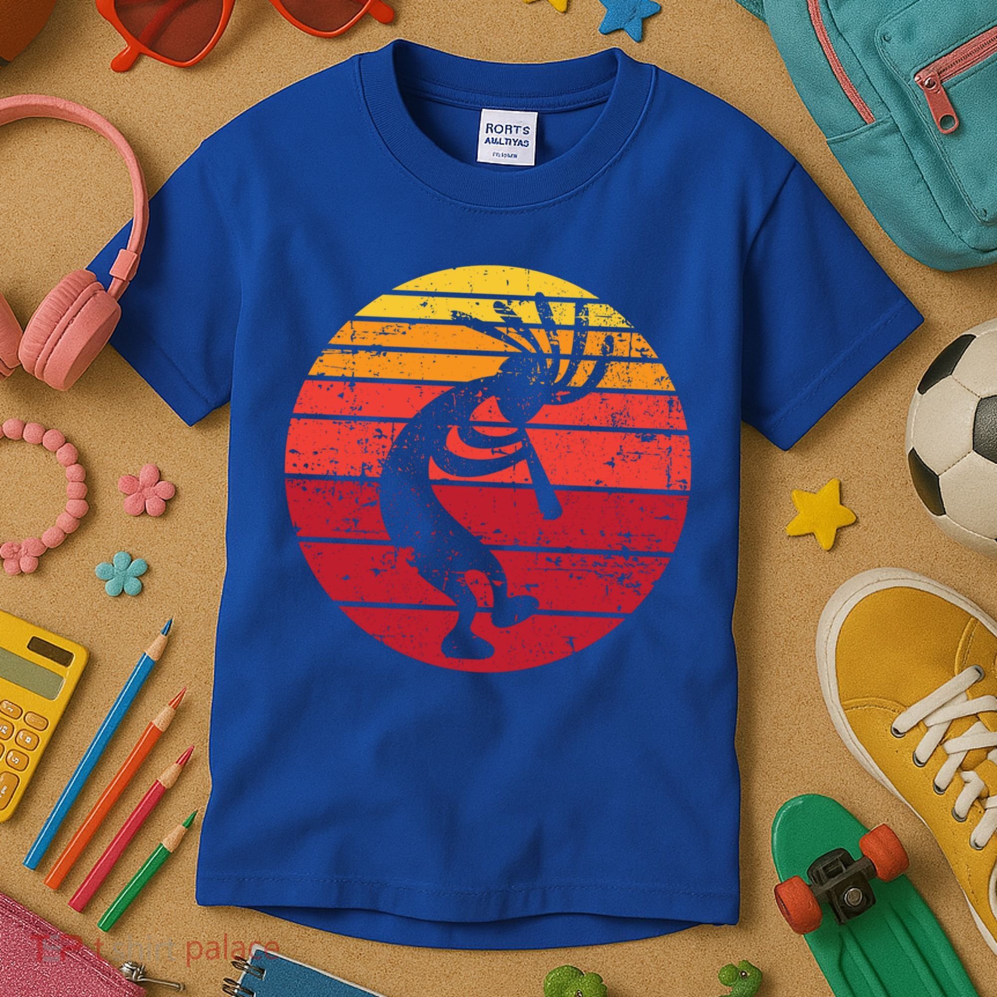 Dancing Kokopelli Southwestern Usa Native American Symbol Gift Kids T-Shirt