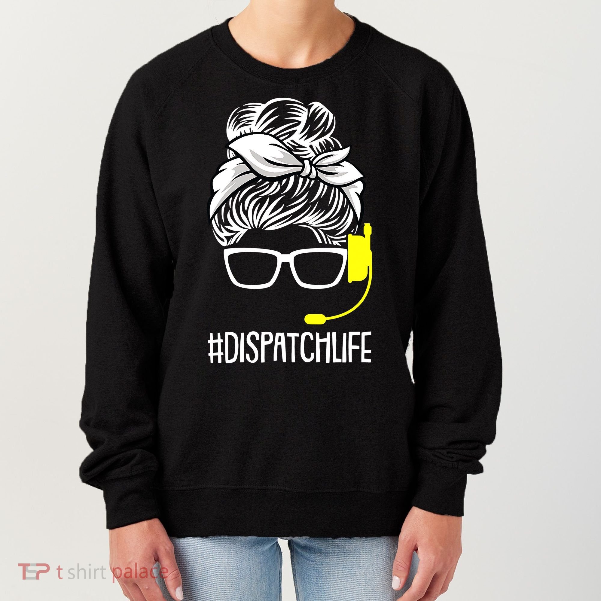 Dispatch Life 911 Dispatcher Thin Gold Line Operator Women's Sweatshirt