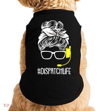 Dispatch Life 911 Dispatcher Thin Gold Line Operator Doggie Tank