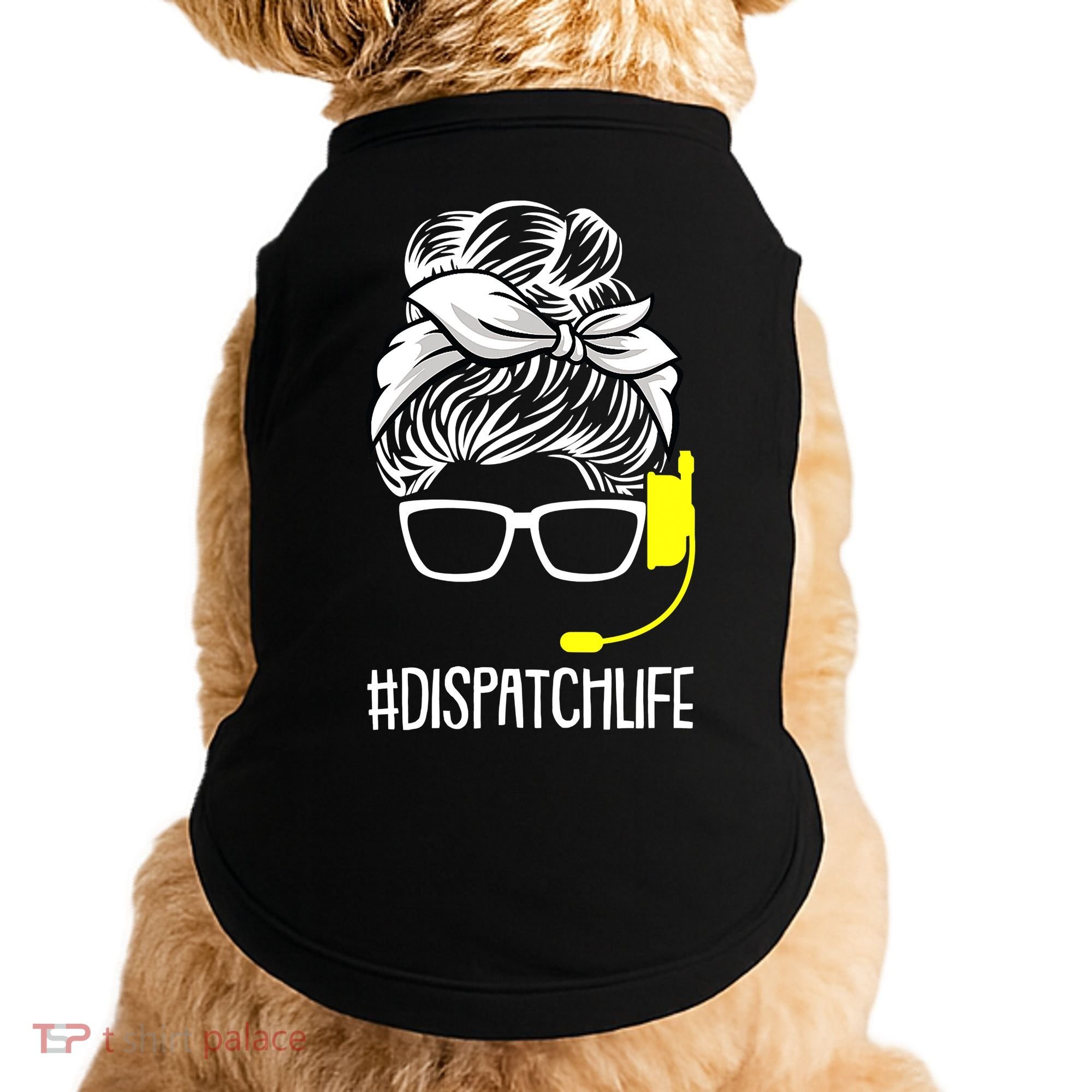 Dispatch Life 911 Dispatcher Thin Gold Line Operator Doggie Tank