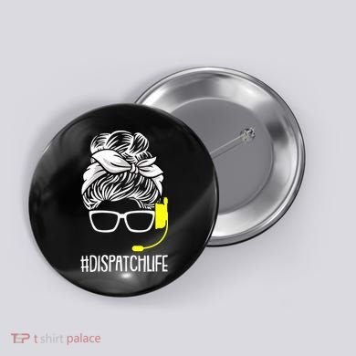Dispatch Life 911 Dispatcher Thin Gold Line Operator Button