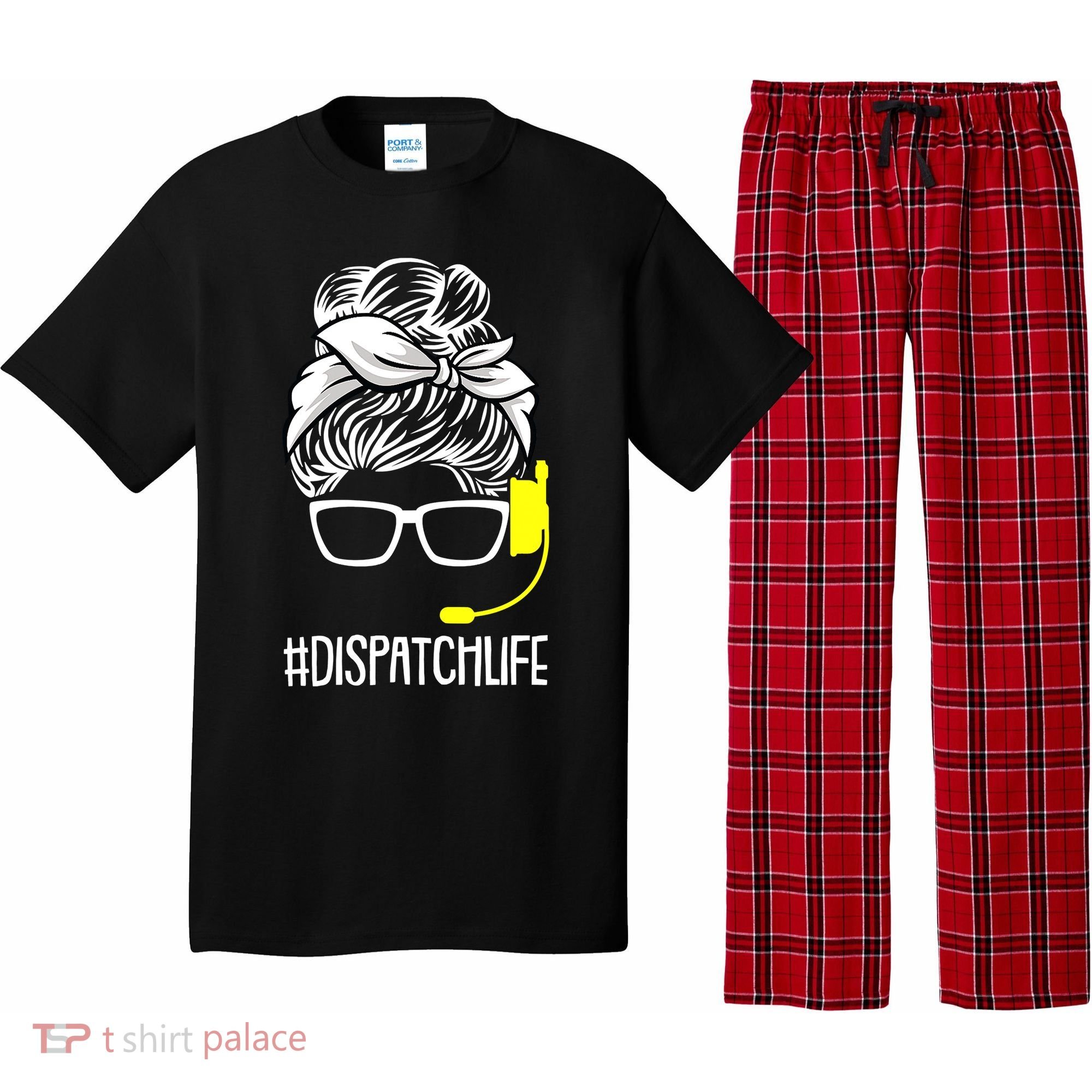 Dispatch Life 911 Dispatcher Thin Gold Line Operator Pajama Set