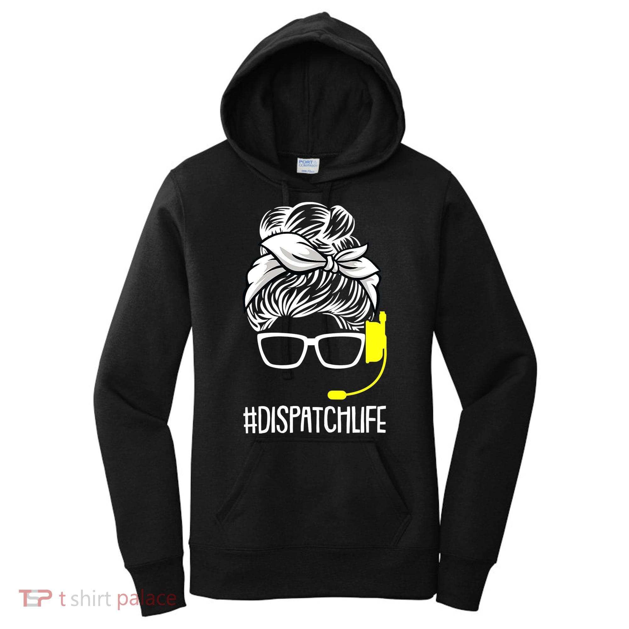 Dispatch Life 911 Dispatcher Thin Gold Line Operator Women's Hoodie