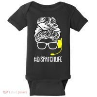 Dispatch Life 911 Dispatcher Thin Gold Line Operator Baby Bodysuit thumb 0