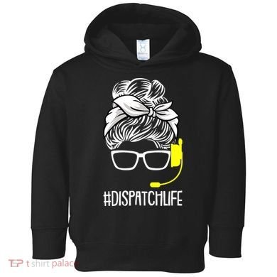 Dispatch Life 911 Dispatcher Thin Gold Line Operator Toddler Hoodie