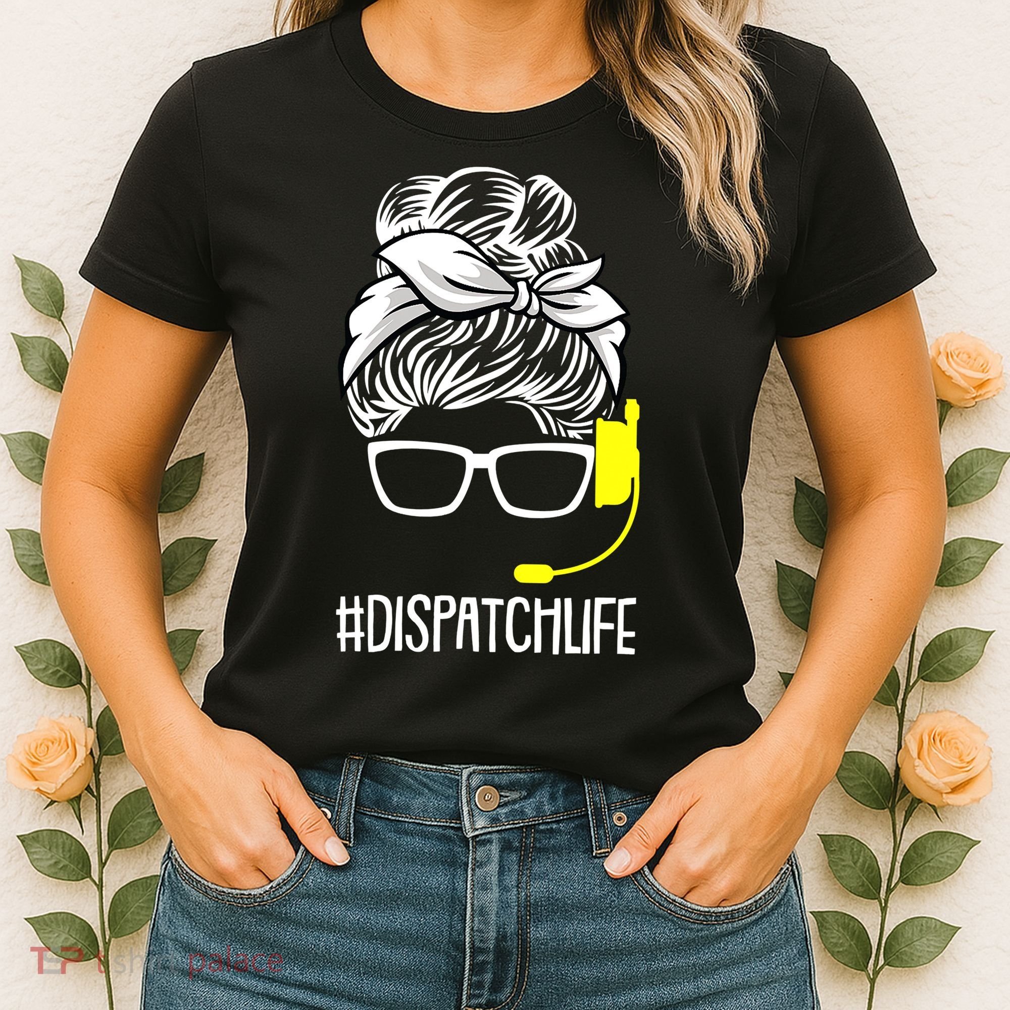 Dispatch Life 911 Dispatcher Thin Gold Line Operator Women's T-Shirt
