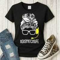 Dispatch Life 911 Dispatcher Thin Gold Line Operator Women's T-Shirt thumb 3