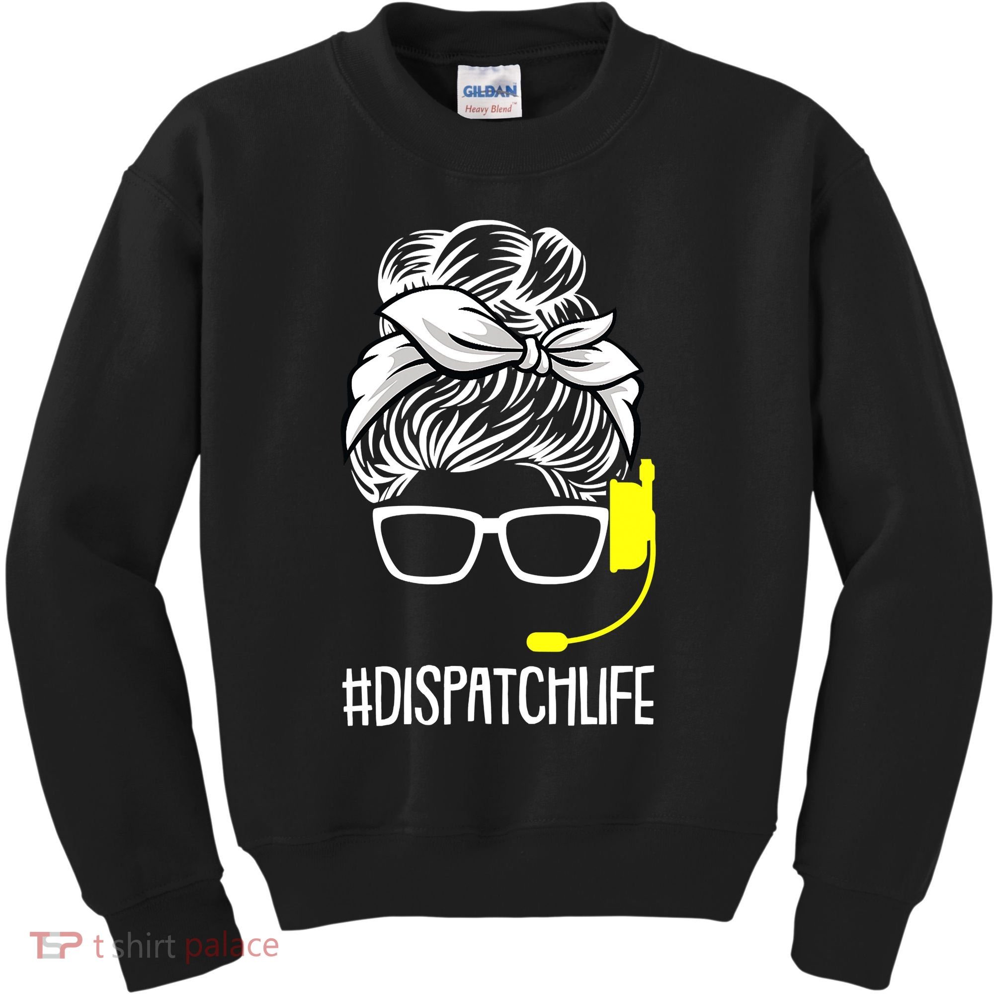 Dispatch Life 911 Dispatcher Thin Gold Line Operator Kids Sweatshirt