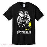 Dispatch Life 911 Dispatcher Thin Gold Line Operator Kids T-Shirt thumb 0