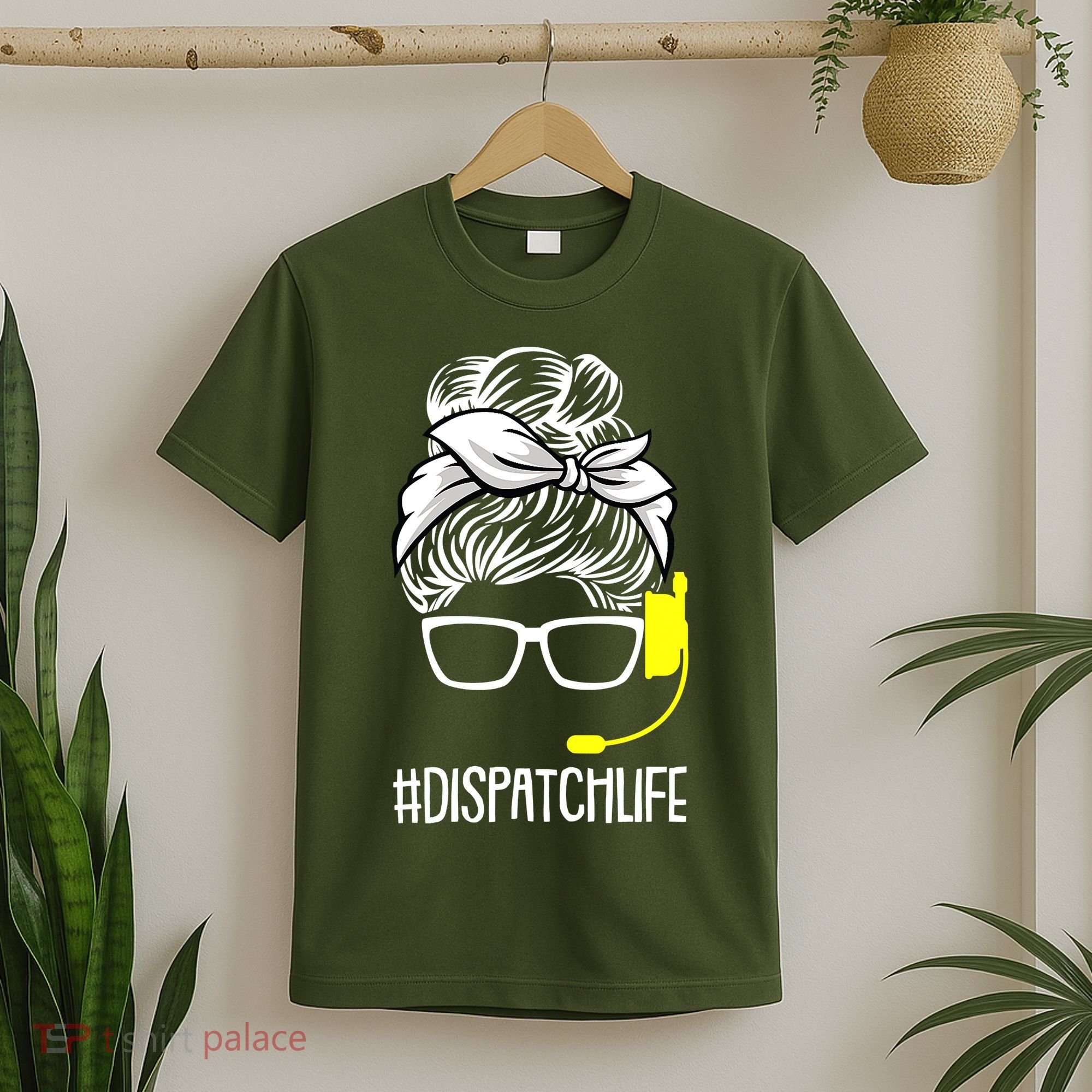 Dispatch Life 911 Dispatcher Thin Gold Line Operator T-Shirt