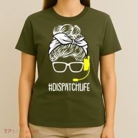 Dispatch Life 911 Dispatcher Thin Gold Line Operator T-Shirt thumb 4