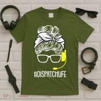 Dispatch Life 911 Dispatcher Thin Gold Line Operator T-Shirt thumb 5