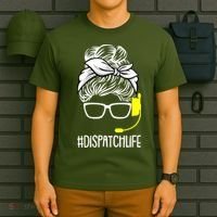 Dispatch Life 911 Dispatcher Thin Gold Line Operator T-Shirt thumb 6