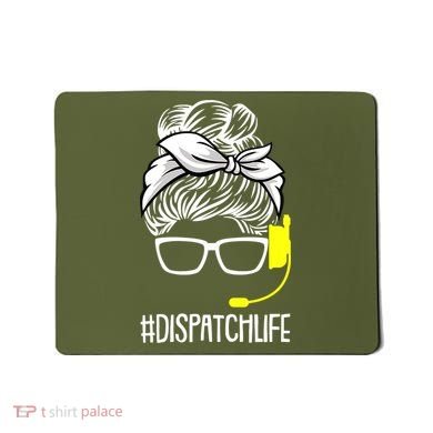 Dispatch Life 911 Dispatcher Thin Gold Line Operator Mousepad