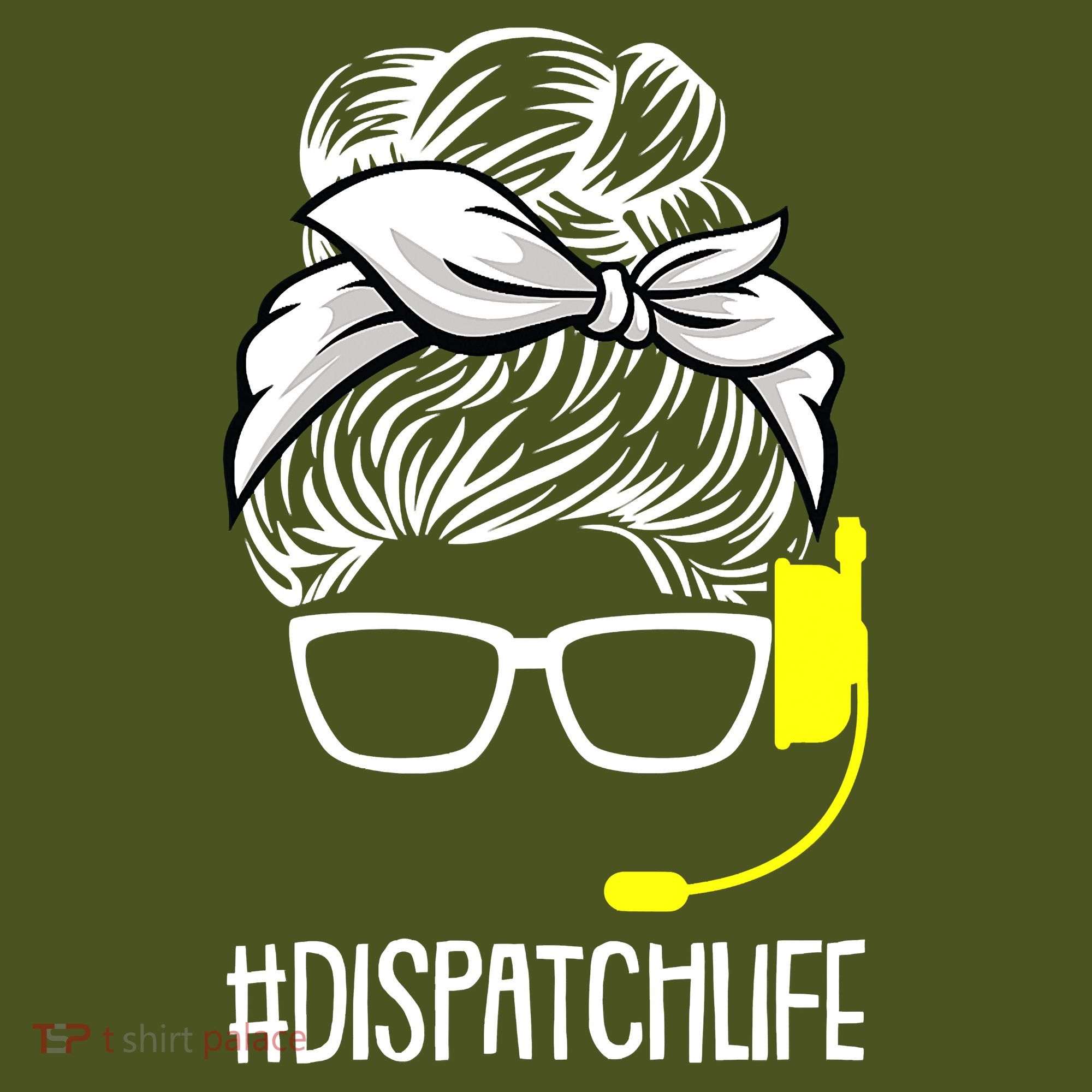 Dispatch Life 911 Dispatcher Thin Gold Line Operator Mousepad