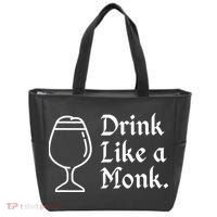 Drink Like A Monk, For Belgian Crafts Beer Lovers Tote Bag thumb 0