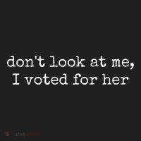 DonT Look At Me I Voted For Her Golf Towel thumb 3