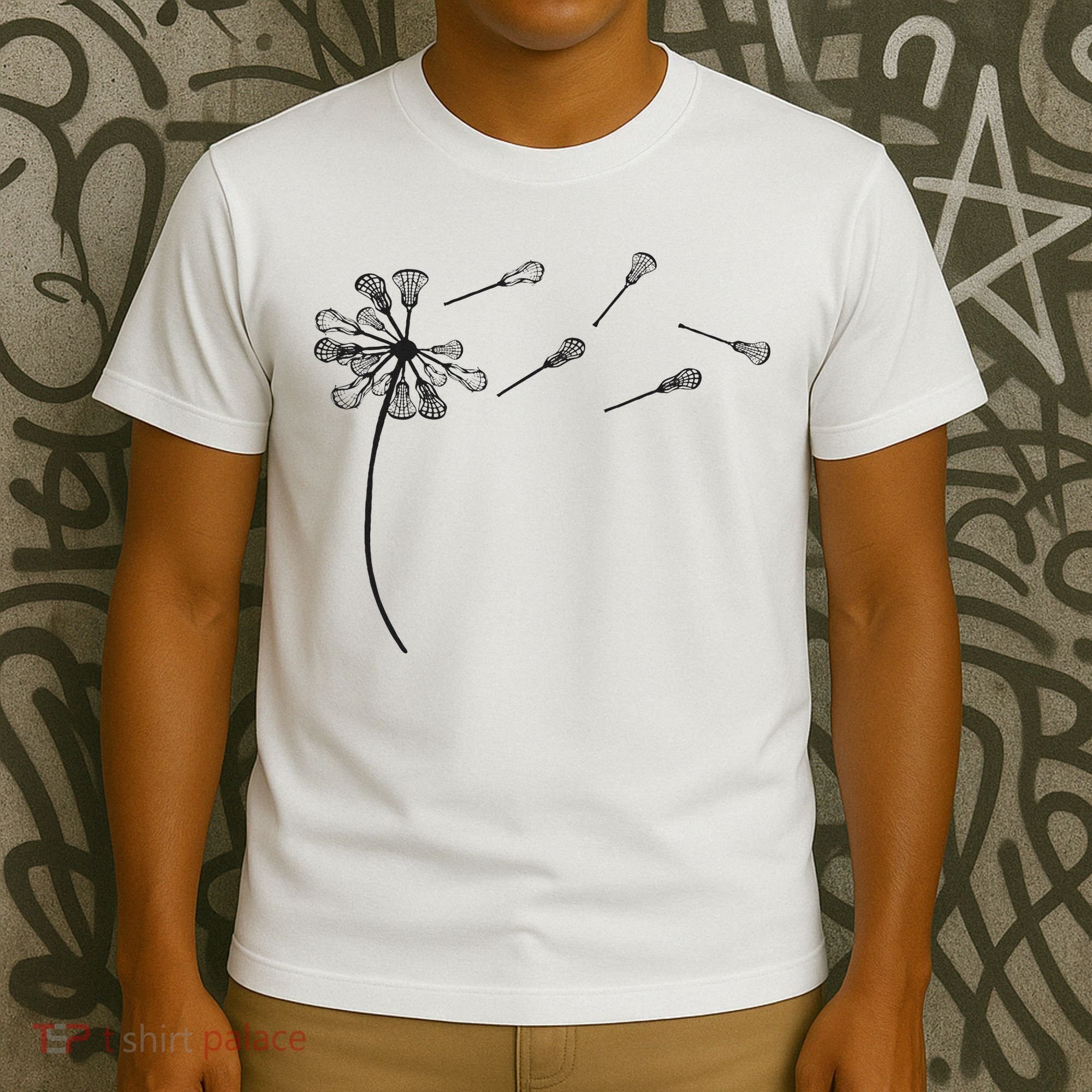 Dandelion Lacrosse And Lax Accessories Lacrosse Mom T-Shirt