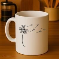 Dandelion Lacrosse And Lax Accessories Lacrosse Mom Coffee Mug thumb 4