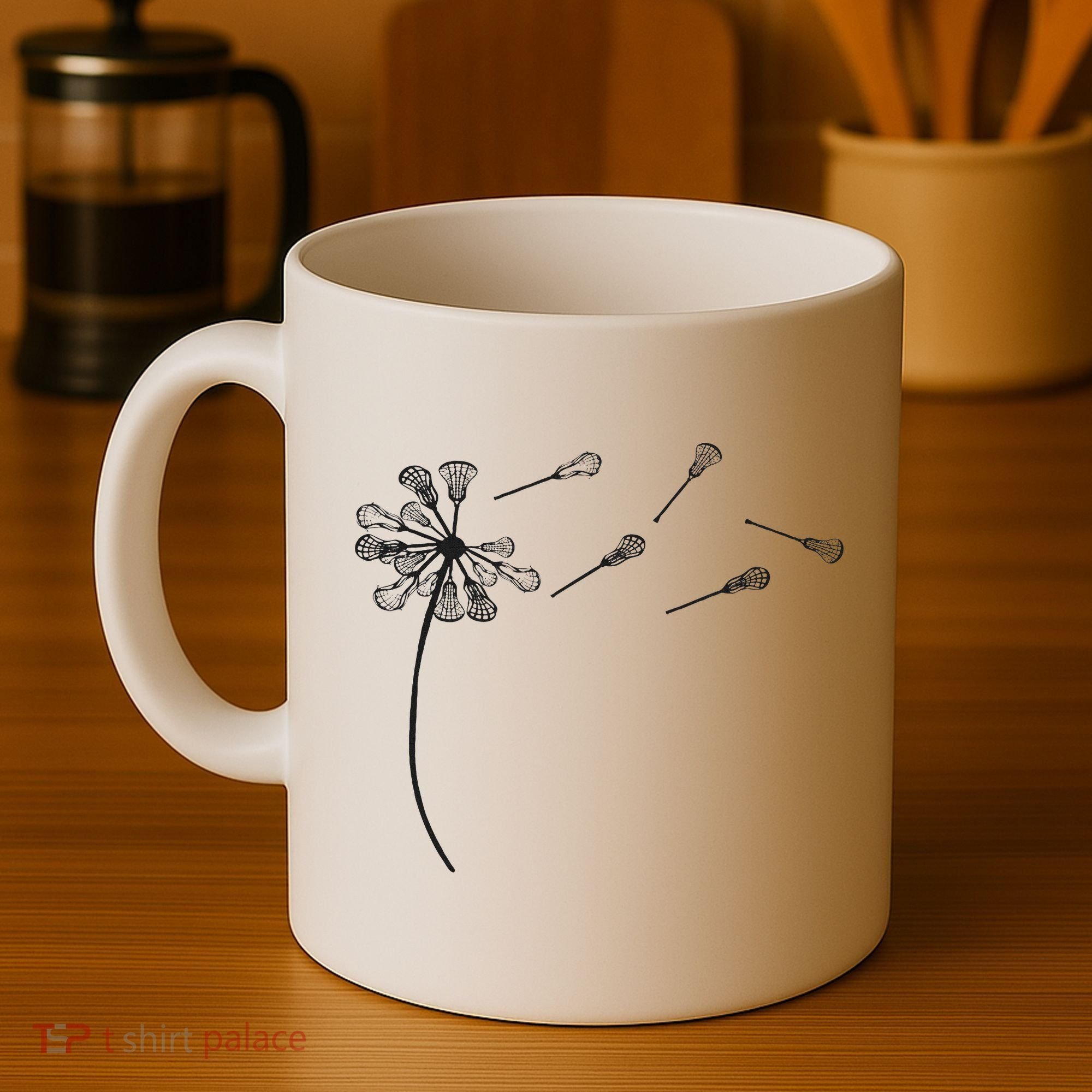 Dandelion Lacrosse And Lax Accessories Lacrosse Mom Coffee Mug
