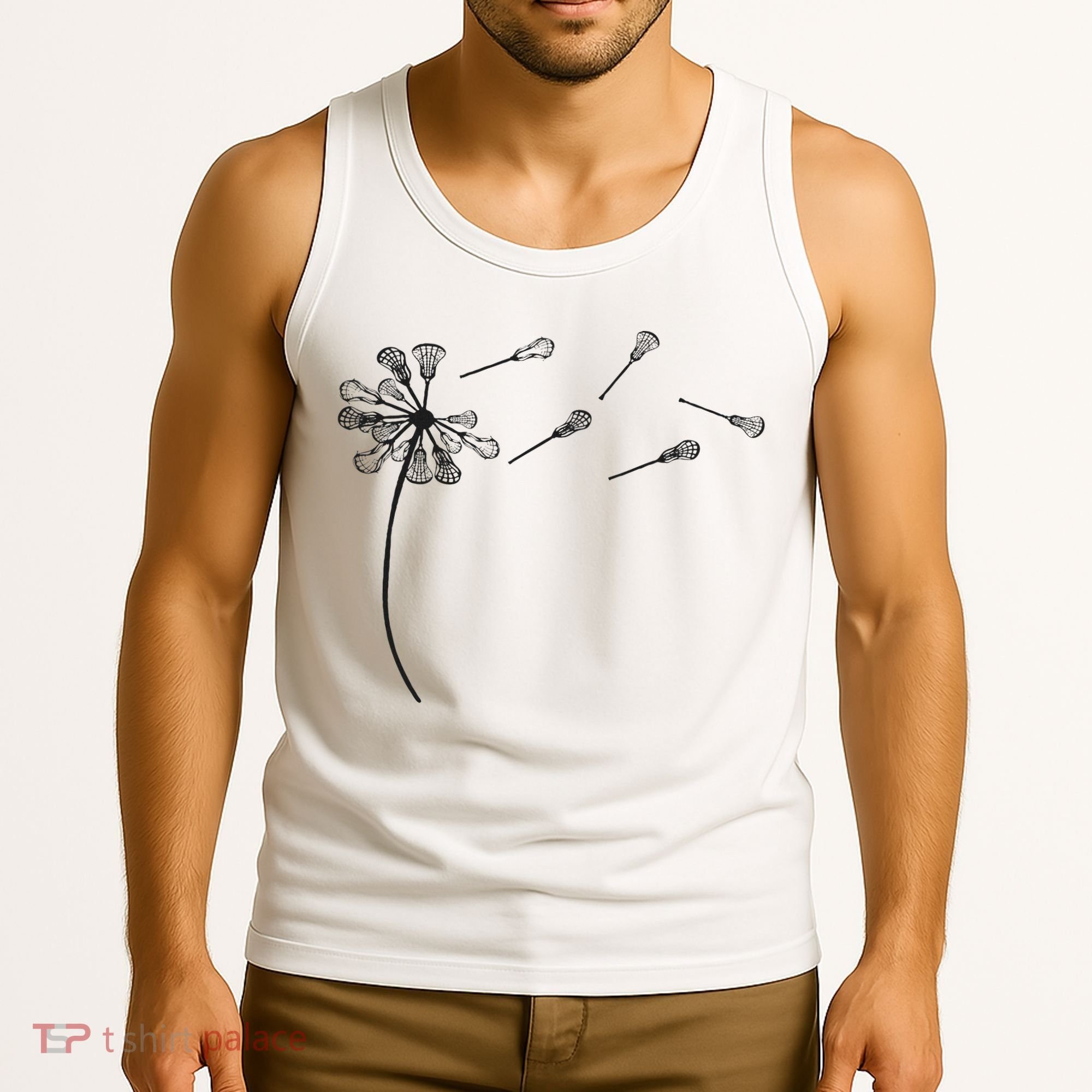 Dandelion Lacrosse And Lax Accessories Lacrosse Mom Tank Top