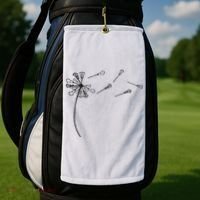 Dandelion Lacrosse And Lax Accessories Lacrosse Mom Golf Towel thumb 2