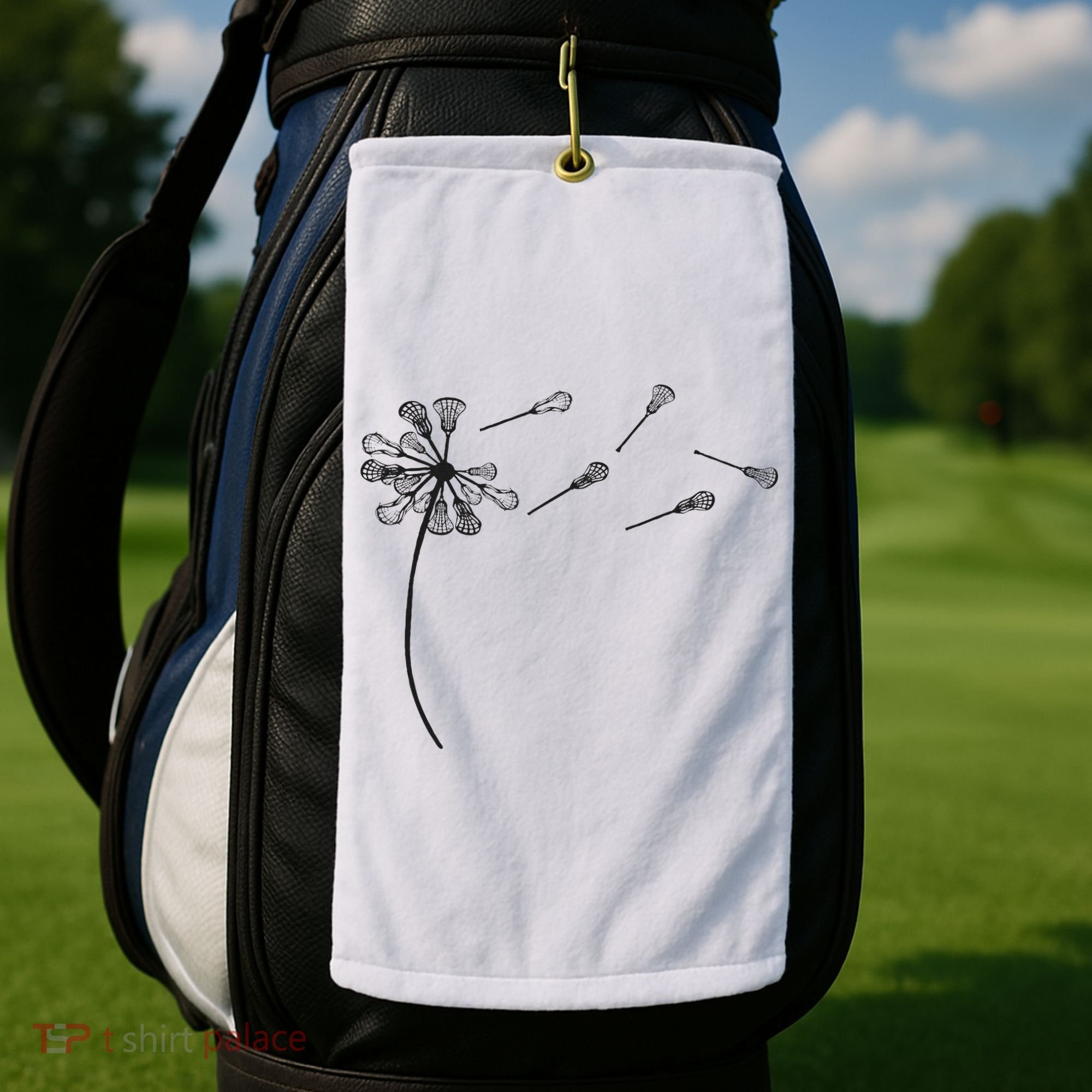Dandelion Lacrosse And Lax Accessories Lacrosse Mom Golf Towel