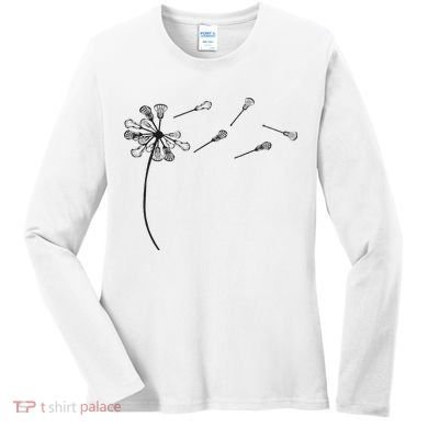 Dandelion Lacrosse And Lax Accessories Lacrosse Mom Women's Long Sleeve Shirt