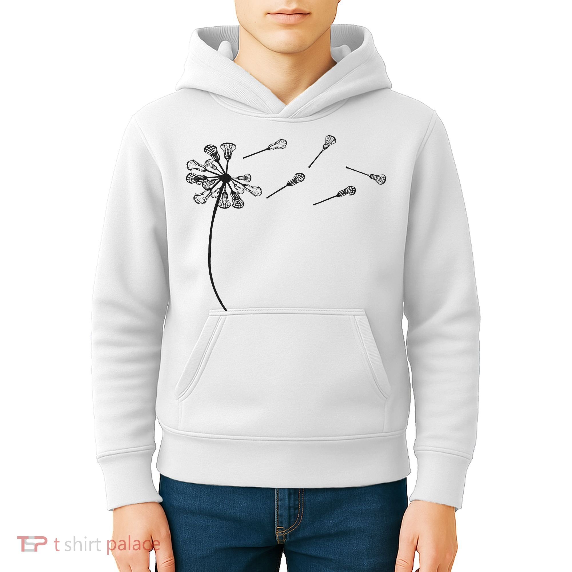 Dandelion Lacrosse And Lax Accessories Lacrosse Mom Kids Hoodie
