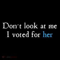 Don´T Look At Me I Voted For Her Women's Hoodie thumb 2