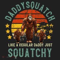 Daddysquatch Like A Daddy Just Way More Squatchy Father Day Beanie thumb 2