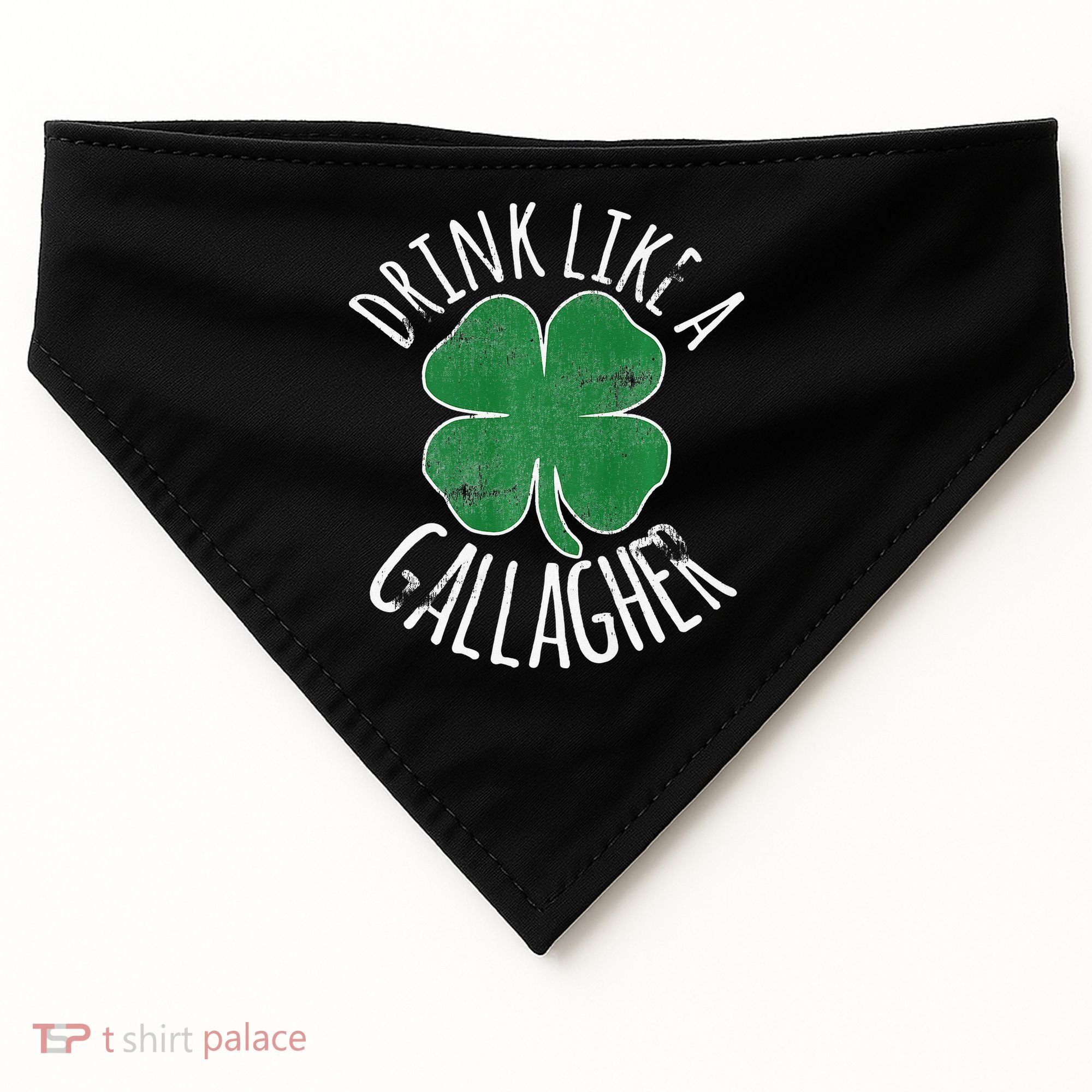 DRINK LIKE A GALLAGHER St Patrick's Day USA-Made Doggie Bandana