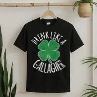 DRINK LIKE A GALLAGHER St Patrick's Day T-Shirt thumb 2