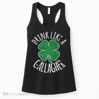 DRINK LIKE A GALLAGHER St Patrick's Day Women's Tank Top thumb 0