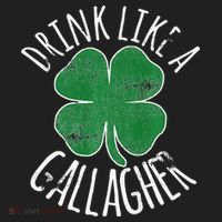 DRINK LIKE A GALLAGHER St Patrick's Day Golf Towel thumb 3