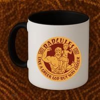 Dadcules Like A Greek God But Way Cooler Father's Day Coffee Mug thumb 2
